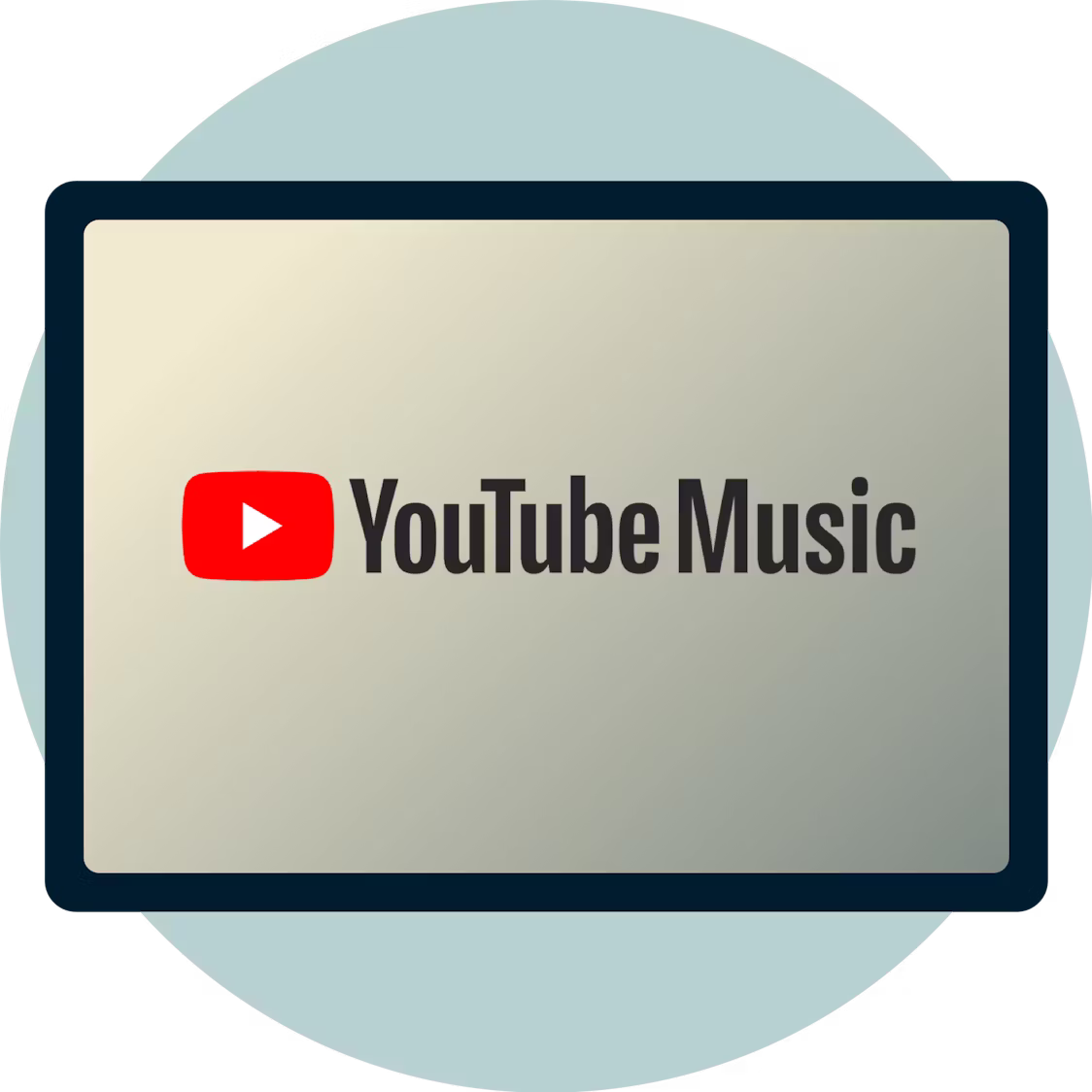 YouTube Musicin logo n&auml;yt&ouml;ll&auml;.